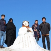 سومین جشنواره مجسمه های برفی روستای طبس سبزوار