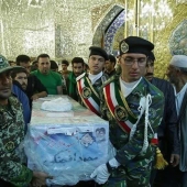 تشییع پیکر شهید حجت السلام افچنگی ( شهید حادثه تروریستی اهواز)