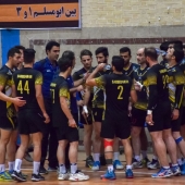 بازی هندبال بین تیم سربداران سبزوار و زاگرس اسلام اباد غرب